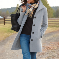 Anna | Women's Classic Tailored Button Coat