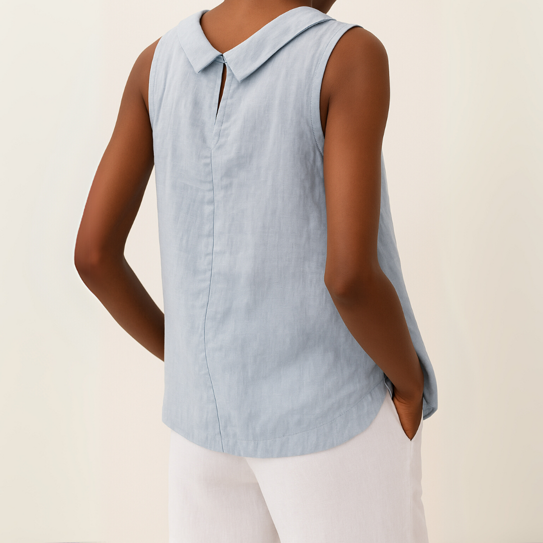 Maria | Women's Mockneck Sleeveless Casual Top