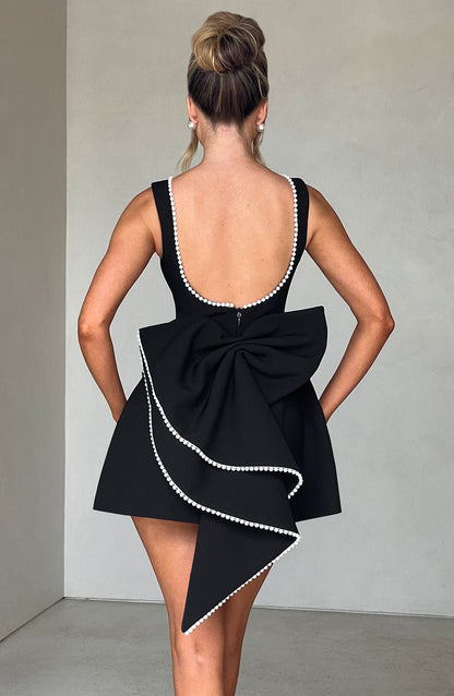 Rosia | Women's Mini Wedding Guest Dress With a Bow