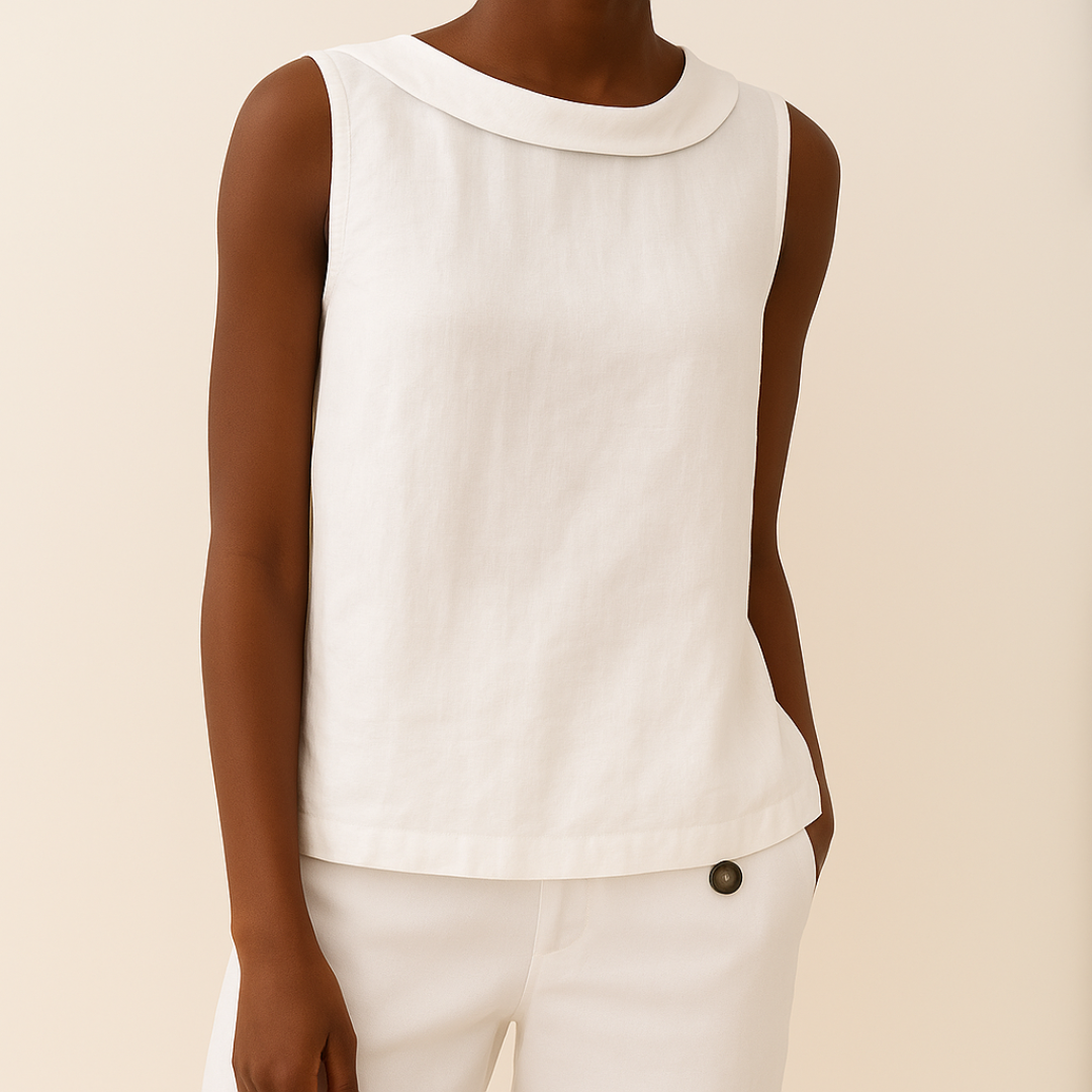 Maria | Women's Mockneck Sleeveless Casual Top