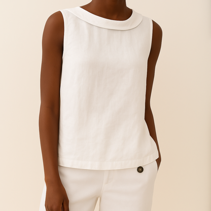 Maria | Women's Mockneck Sleeveless Casual Top