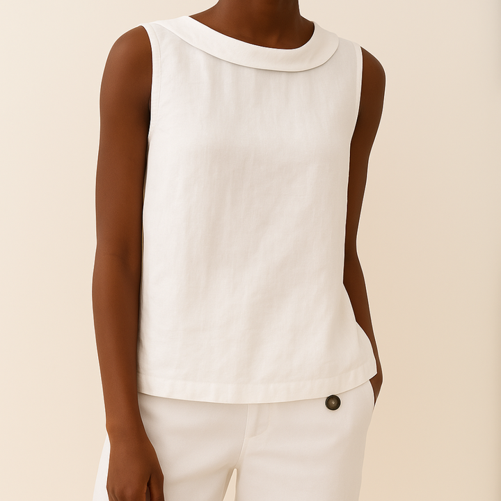 Maria | Women's Mockneck Sleeveless Casual Top