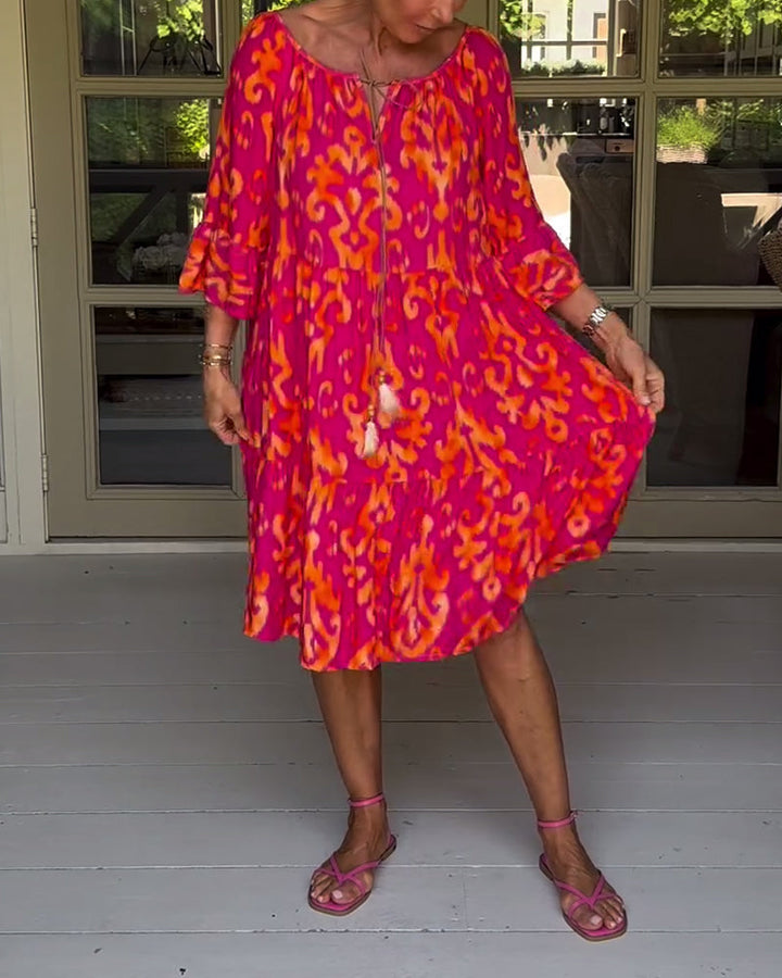 CORALIE | SOFT RELAXED PRINT DRESS