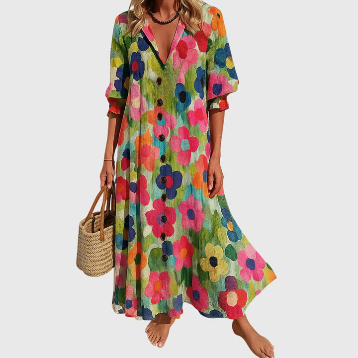 Sienna | Elegant Plus Size Floral Dress