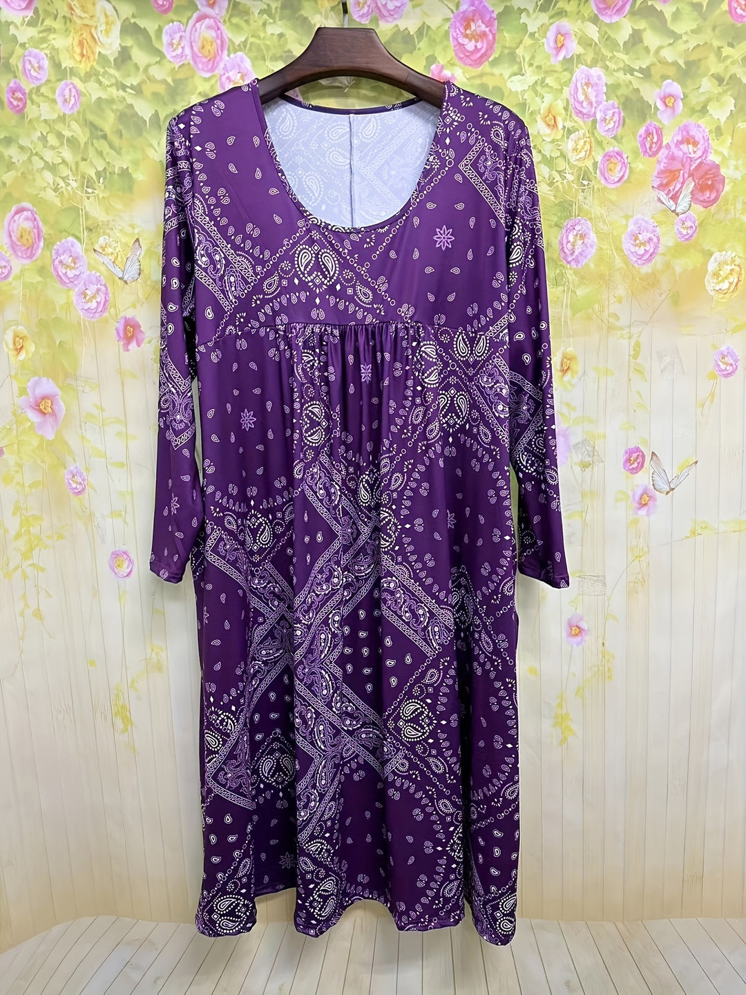 ELOWEN | CASUAL LONG SLEEVE MIDI DRESS