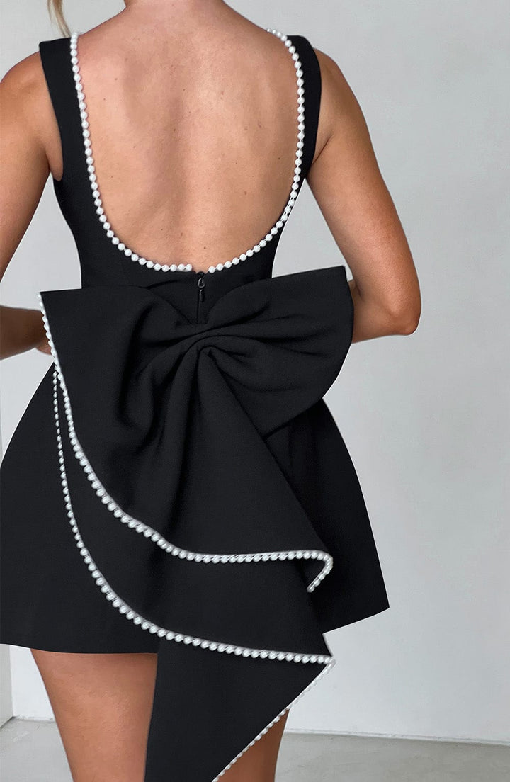Rosia | Women's Mini Wedding Guest Dress With a Bow