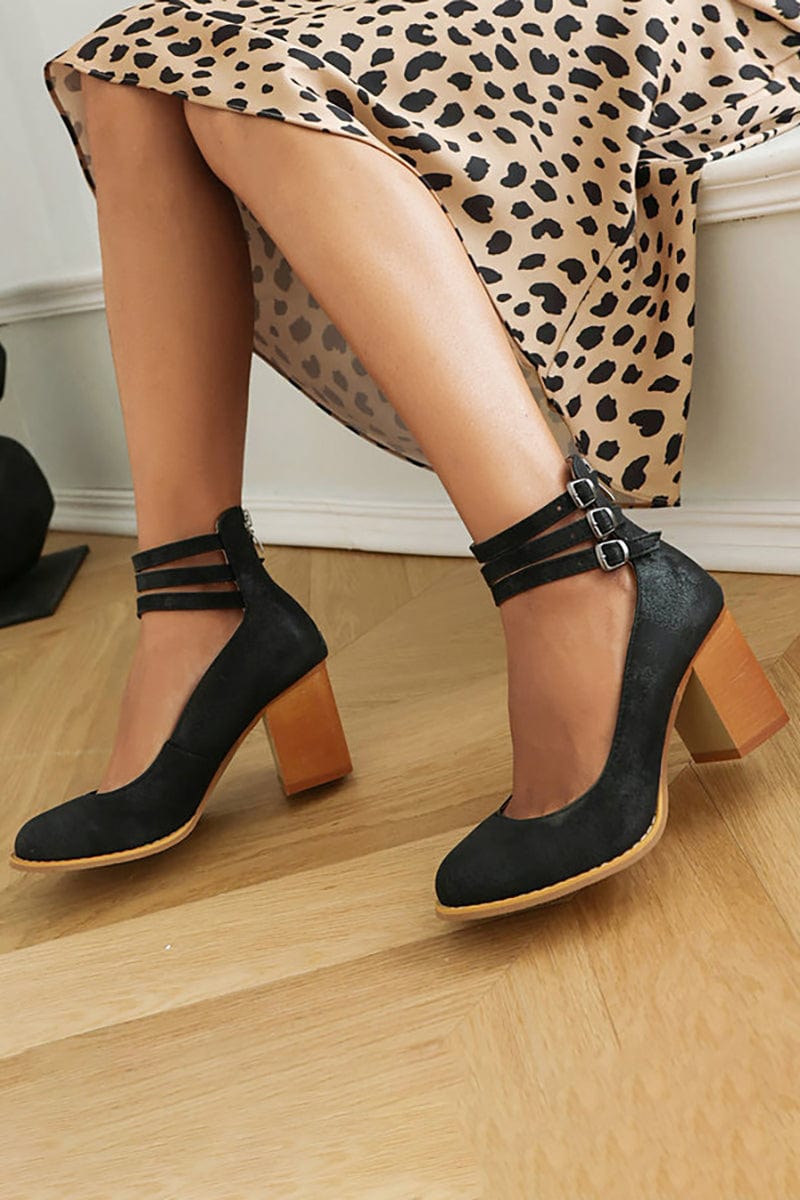 Vanessa | Women's Strapped Block Heel Sandals