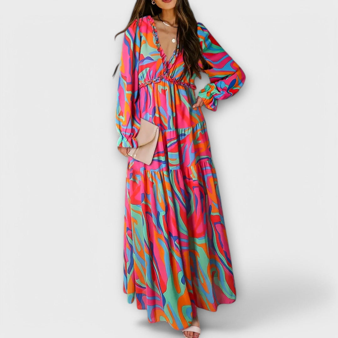 Nadia | Elegant Floral Summer Dress