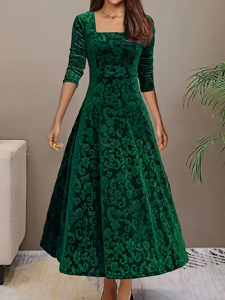 Roos | Women's Evening Floral Midi Dress