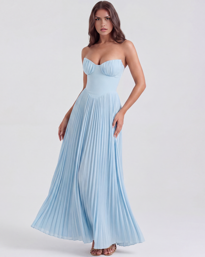 Everly | Women's Elegant Pleated Maxi Dress