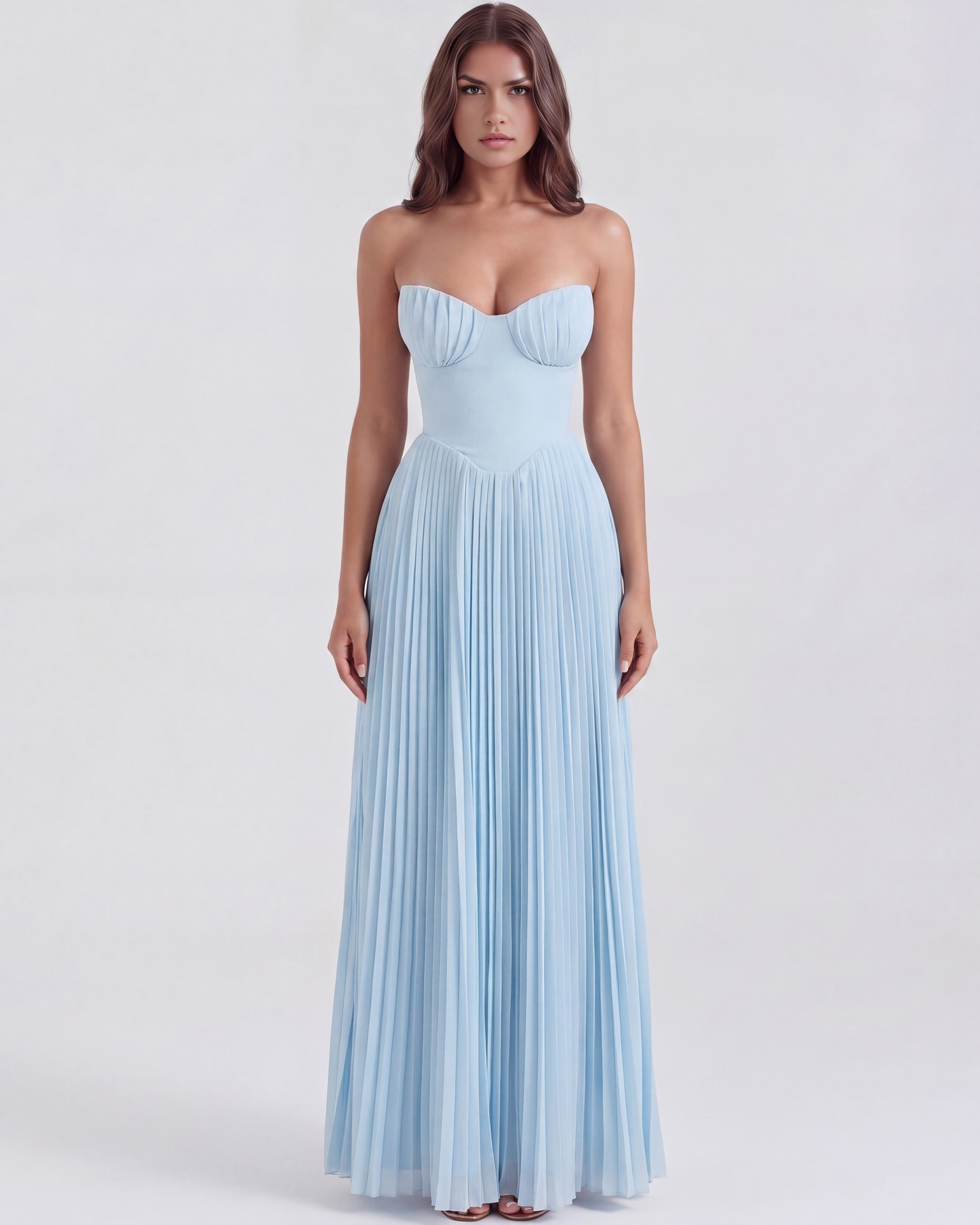 Everly | Women's Elegant Pleated Maxi Dress