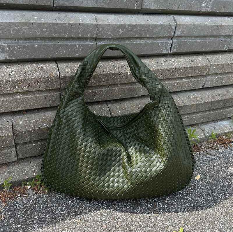 Hannah | Women's Casual Woven Leather Tote Bag