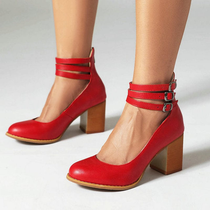 Vanessa | Women's Strapped Block Heel Sandals