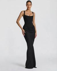 Romilly | Women's Elegant Draped Maxi Dress