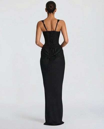 Romilly | Women's Elegant Draped Maxi Dress