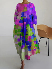 Amelia | Women's Relaxed Fit Printed Maxi Dress