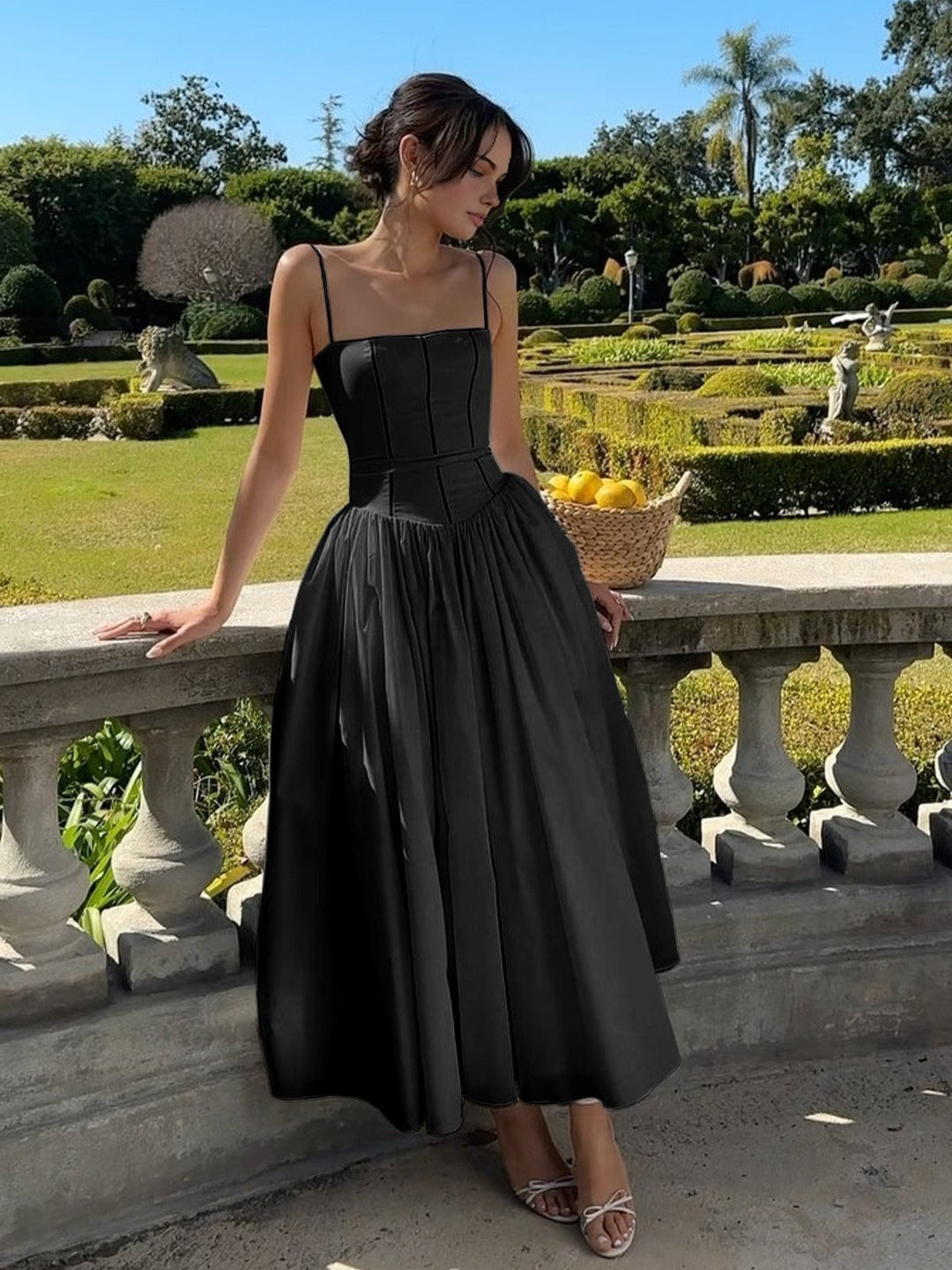 Riet | Women's Midi A-Line Wedding Guest Dress