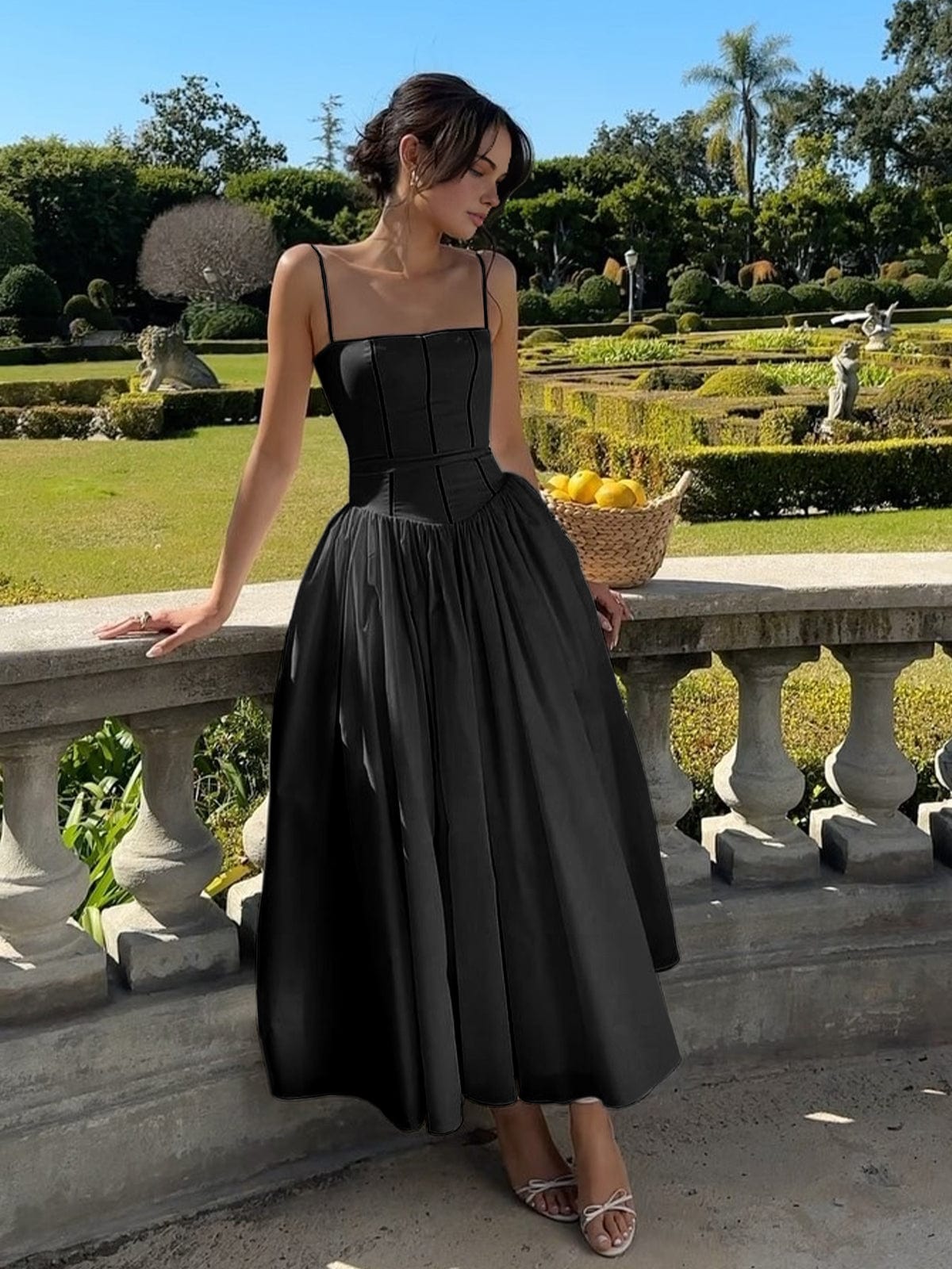 Riet | Women's Midi A-Line Wedding Guest Dress