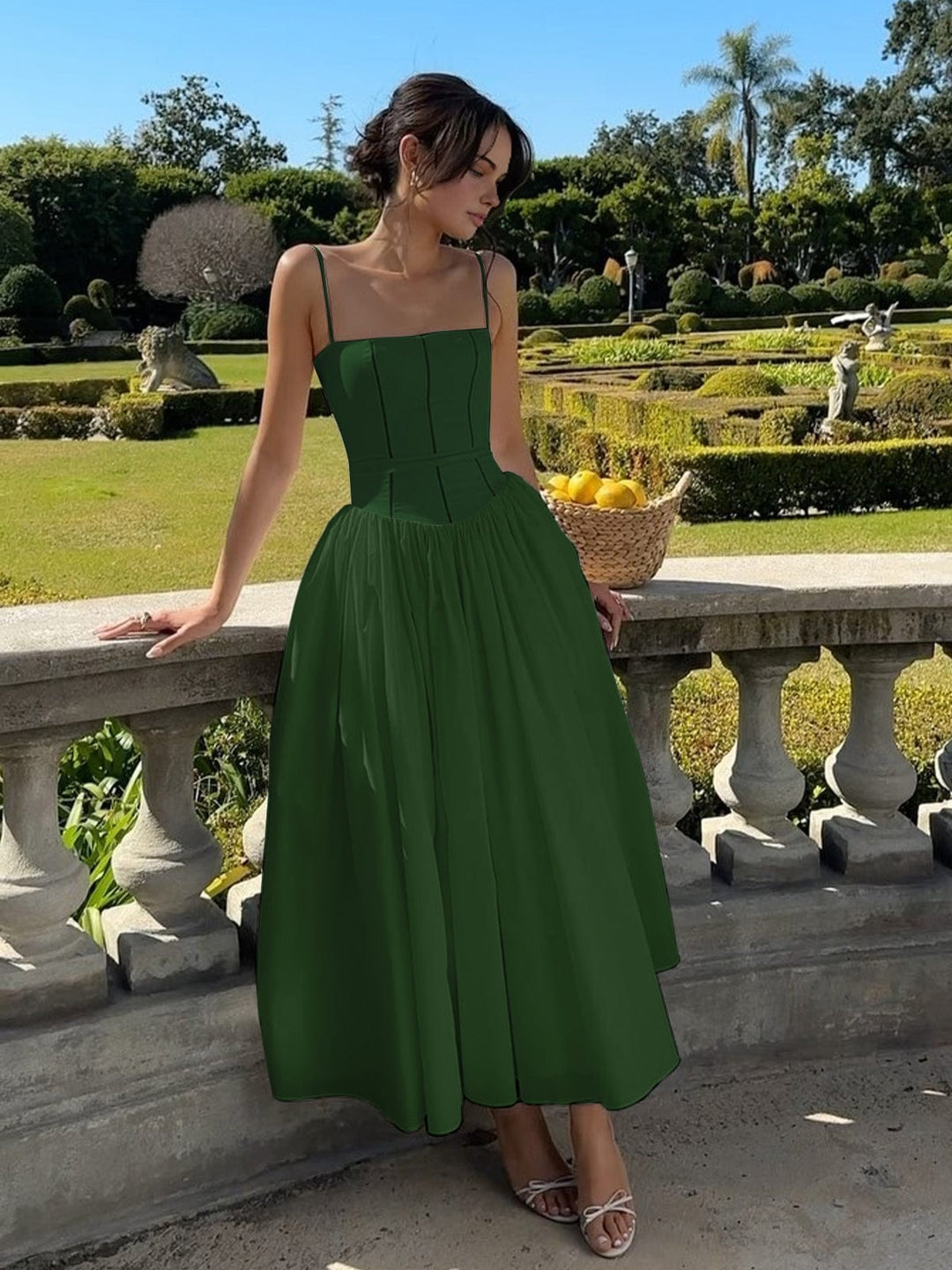 Riet | Women's Midi A-Line Wedding Guest Dress