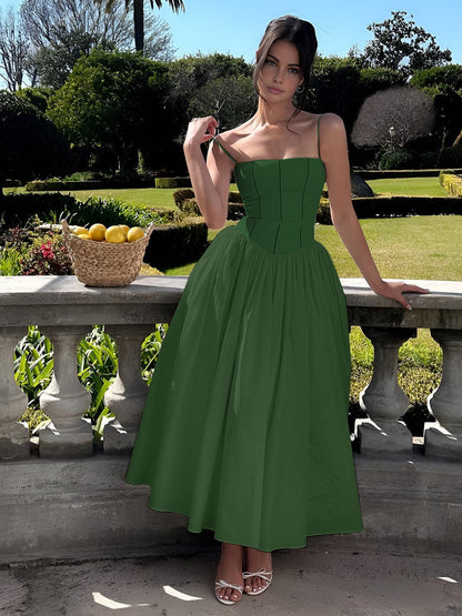 Riet | Women's Midi A-Line Wedding Guest Dress