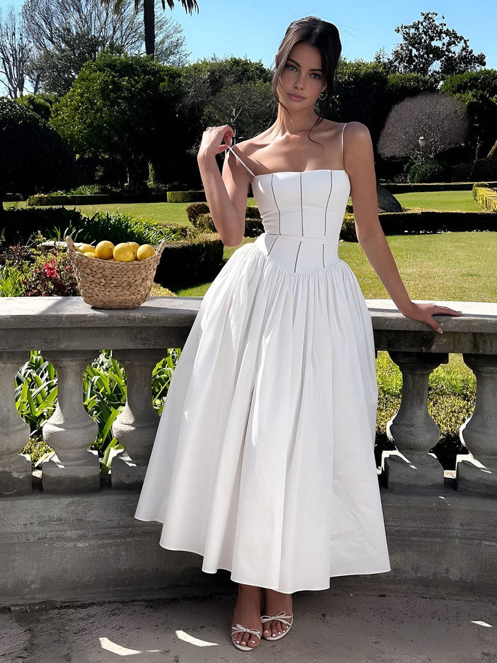 Riet | Women's Midi A-Line Wedding Guest Dress