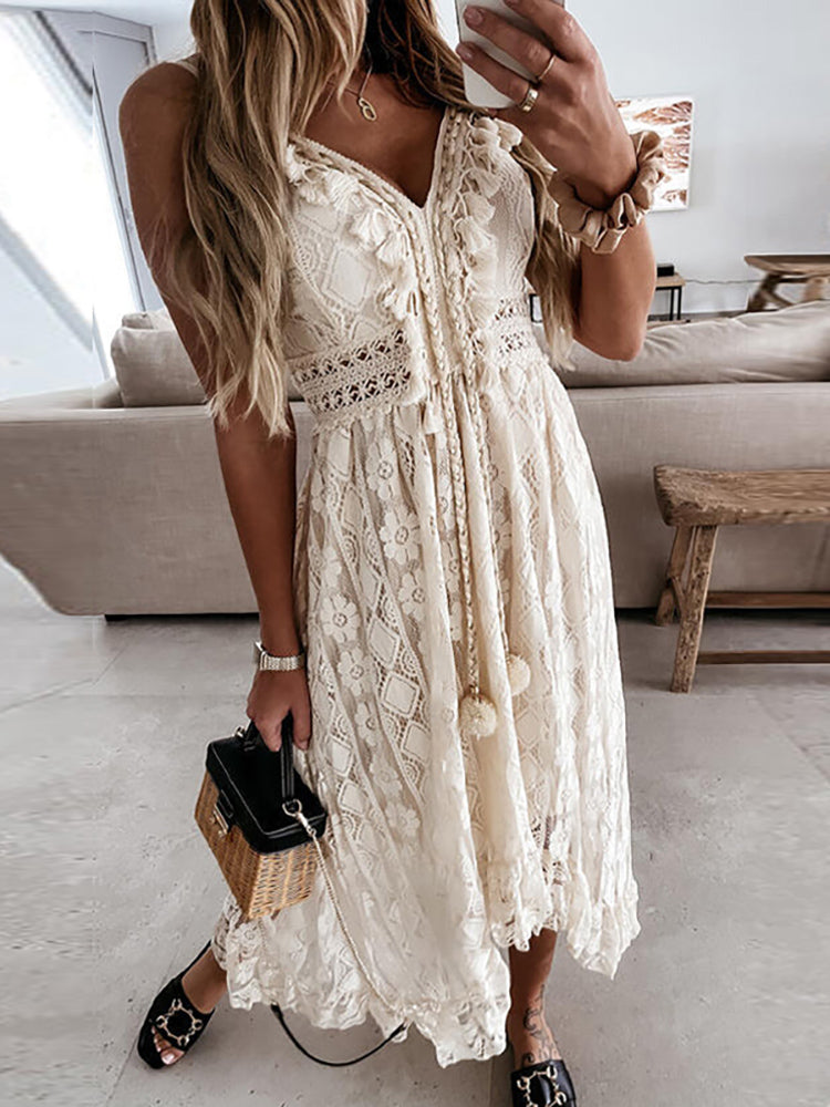 Adrienne | Women's Casual Boho Maxi Dress