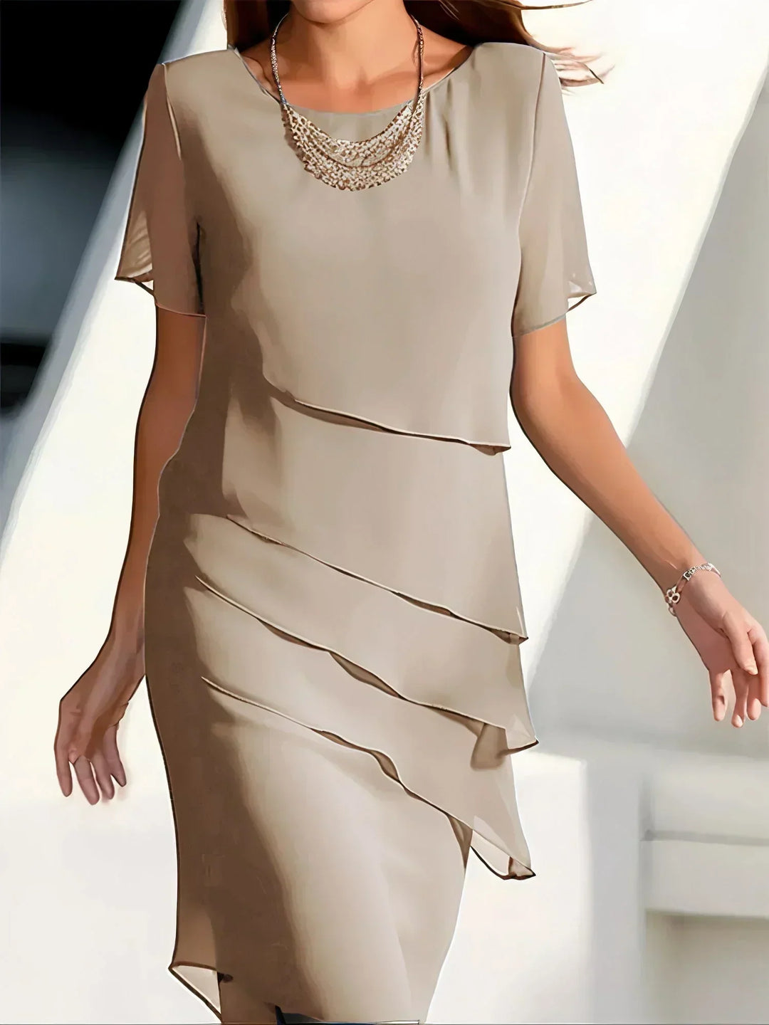 Amely | Classic Layered Midi Dress