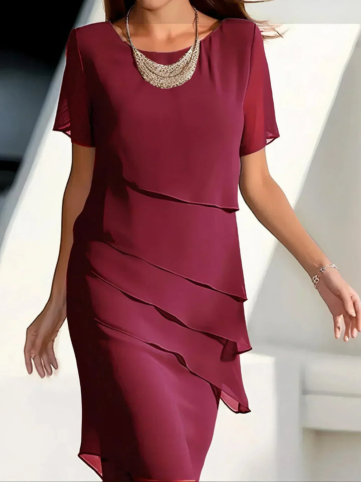 Amely | Classic Layered Midi Dress