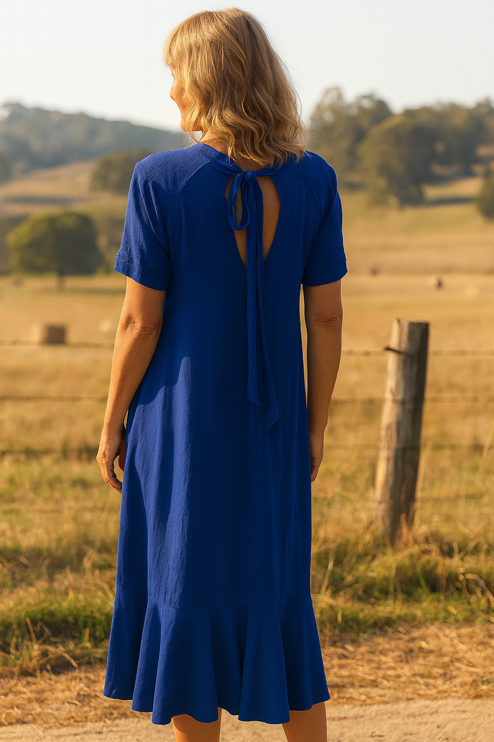 MARINA™ FLOWEASE MIDI DRESS