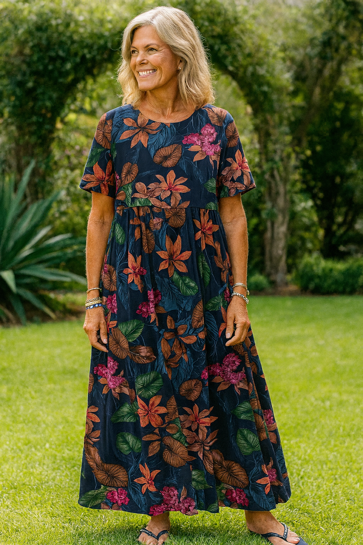 MACEY | EFFORTLESS FLORAL MAXI DRESS