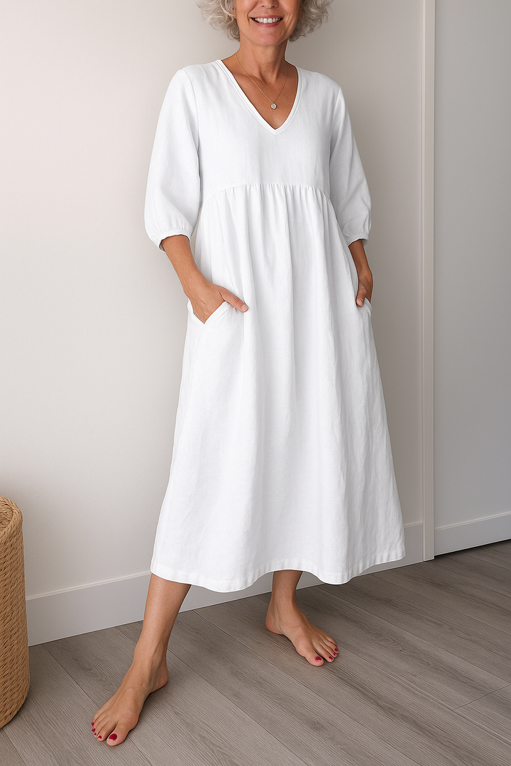 Chena | Women's Casual Shortsleeve V-Neck Dress