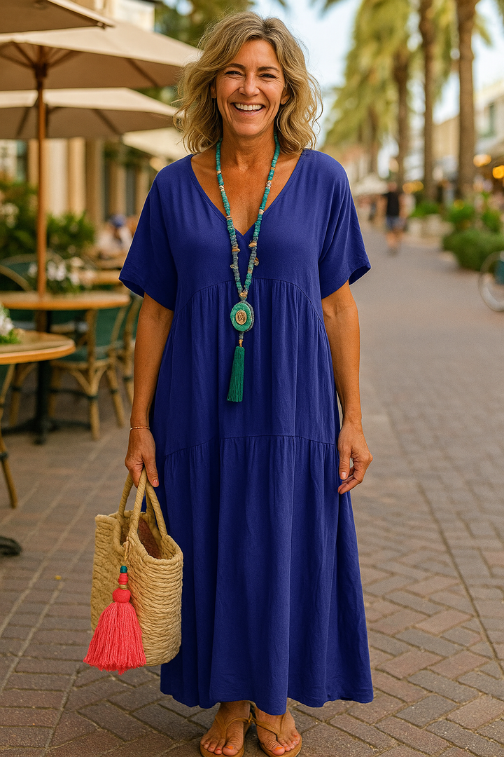 ELARINE | AIRFLOW MIDI DRESS EFFORTLESS GRACE EVERYDAY COMFORT