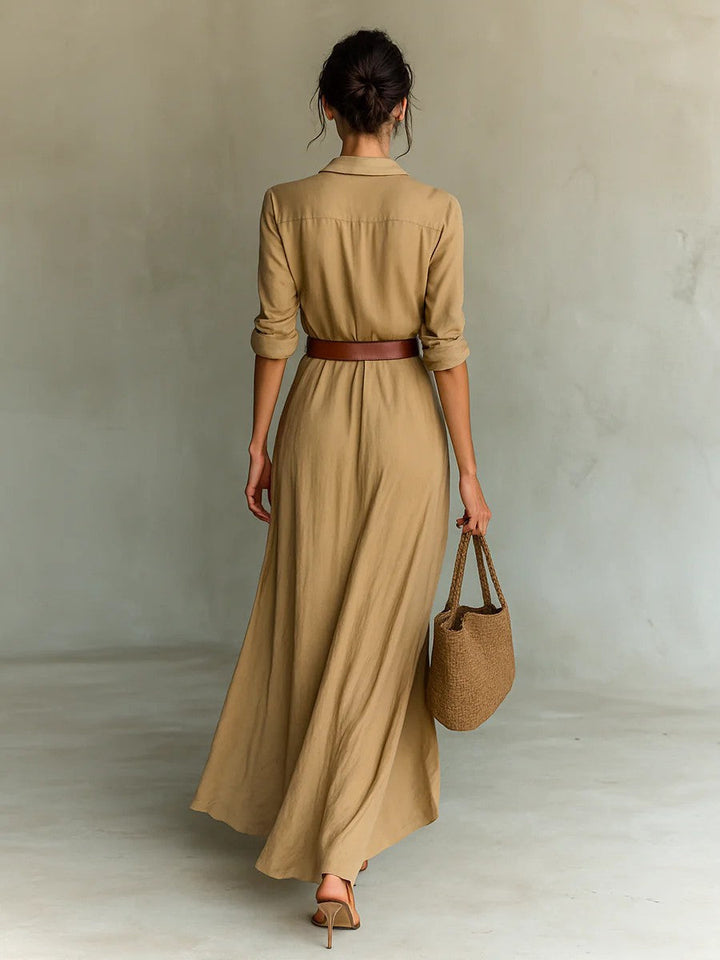 THAMES™ LAPEL MAXI DRESS
