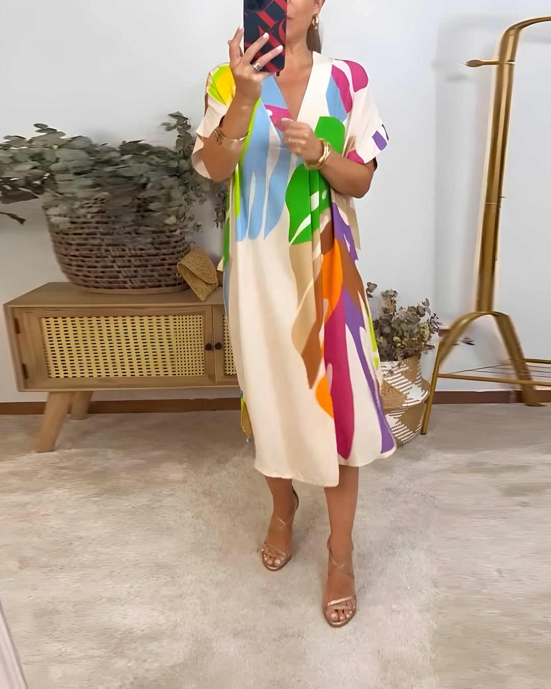 WYNNE | ABSTRACT PATTERN DRESS