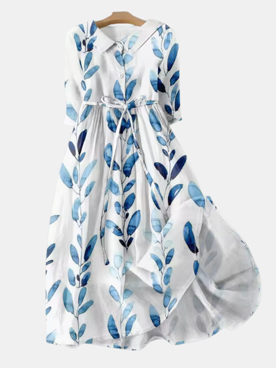 Maeve | Botanical Bloom Midi Dress