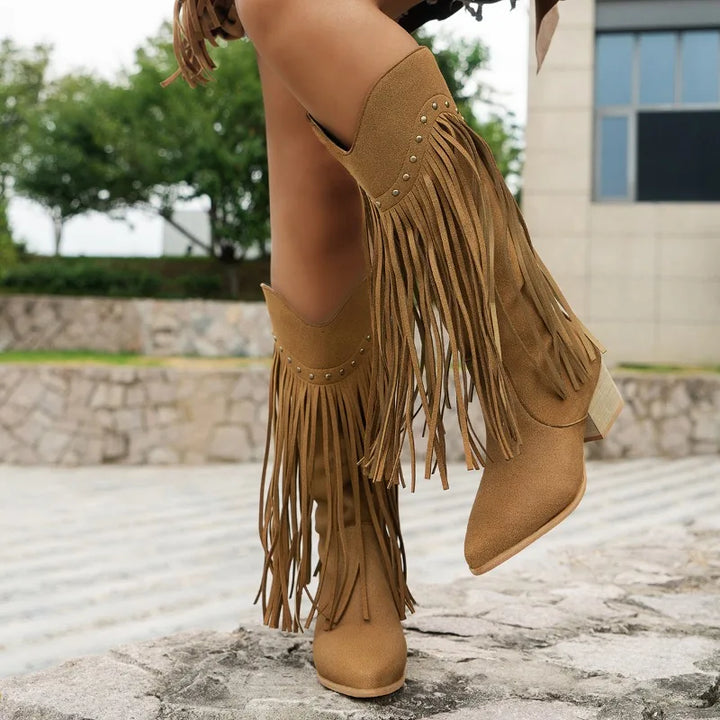 Journee | Women’s Summer Studded Cowboy Boots