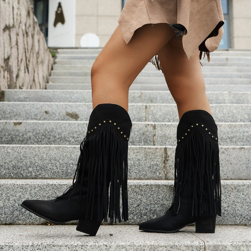 Journee | Women’s Summer Studded Cowboy Boots