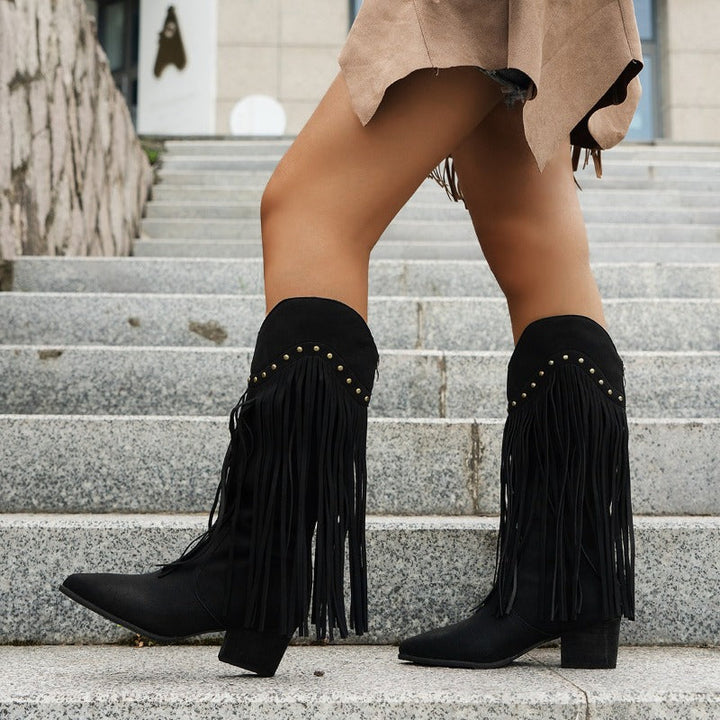 Journee | Women’s Summer Studded Cowboy Boots