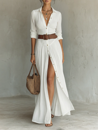Liv | Women's Boho Buttoned Maxi Dress
