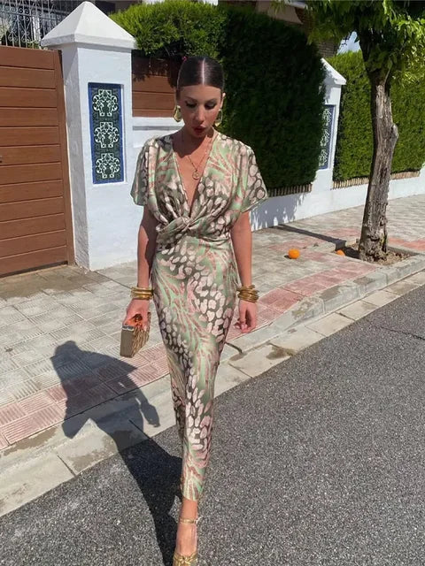 Carmen | Women's Summer Wrap Midi Dress