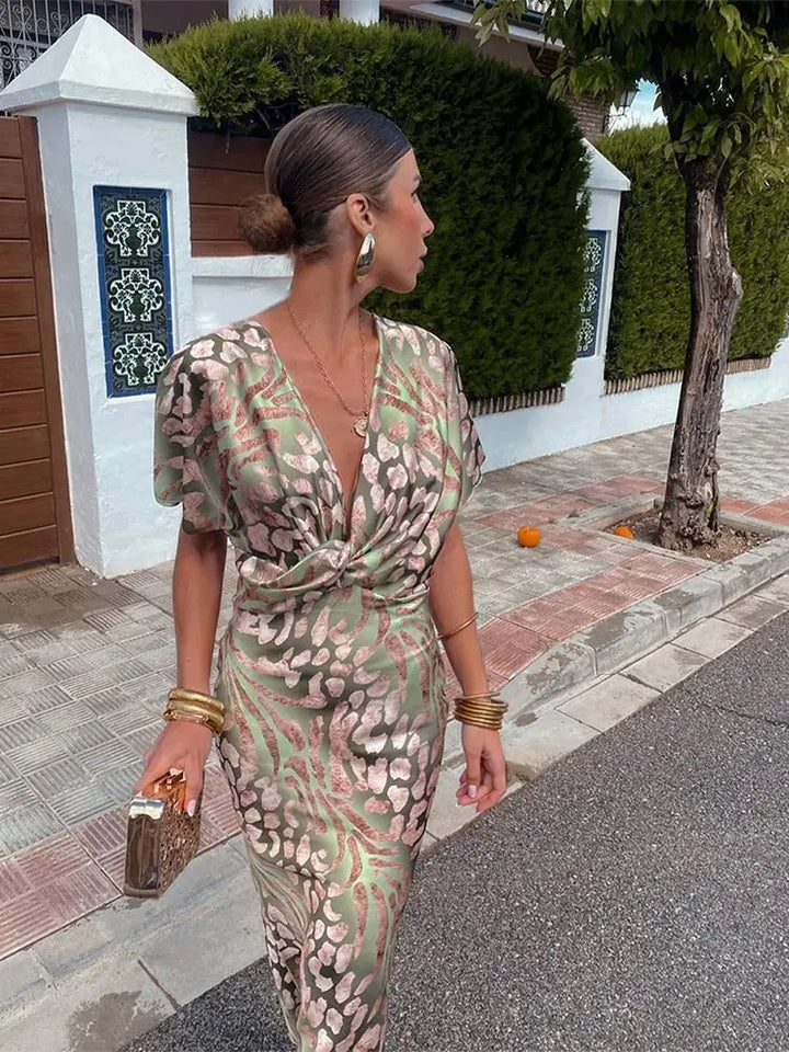 Carmen | Women's Summer Wrap Midi Dress
