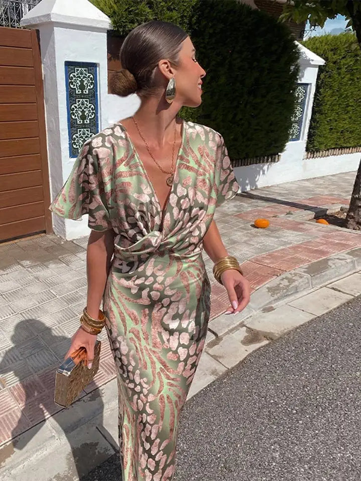 Carmen | Women's Summer Wrap Midi Dress