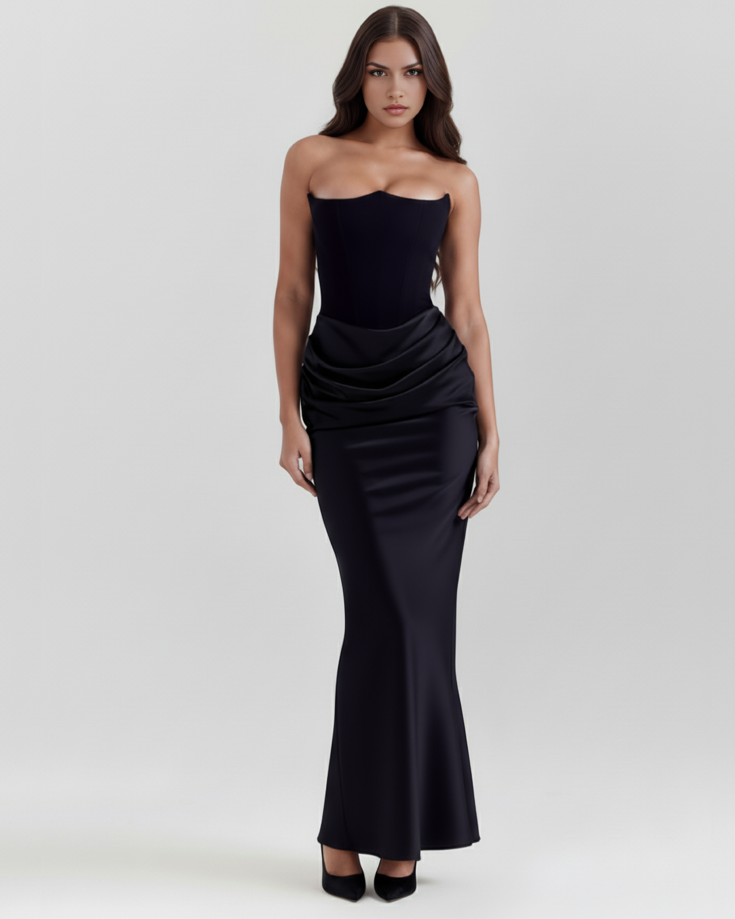 Lucy | Women's Satin Corset Evening Dress