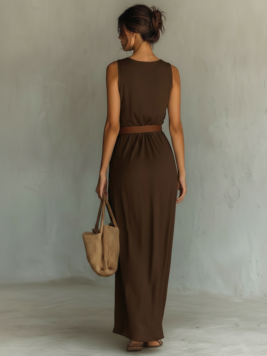 Caroline | Women's Elegant Cowl Neck Maxi Dress