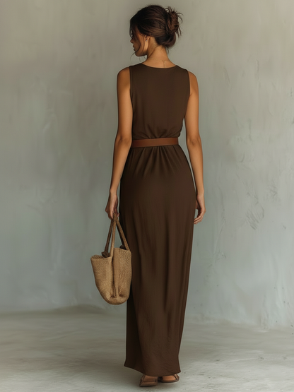 Caroline | Women's Elegant Cowl Neck Maxi Dress