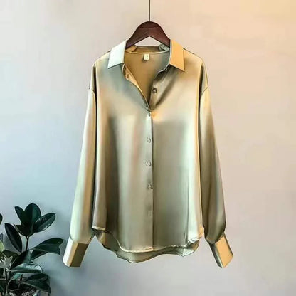 Cassandra | Women's Elegant Satin Blouse