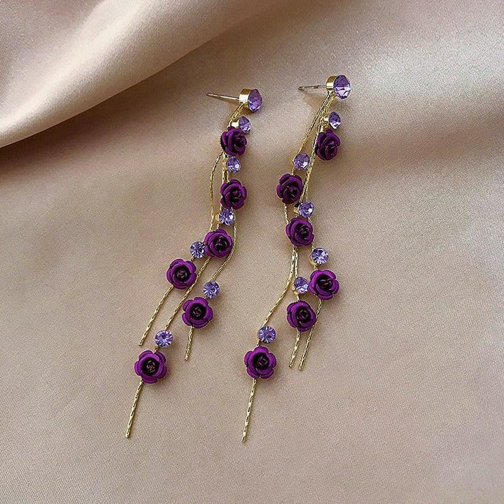 ROSE CASCADE DROP EARRINGS