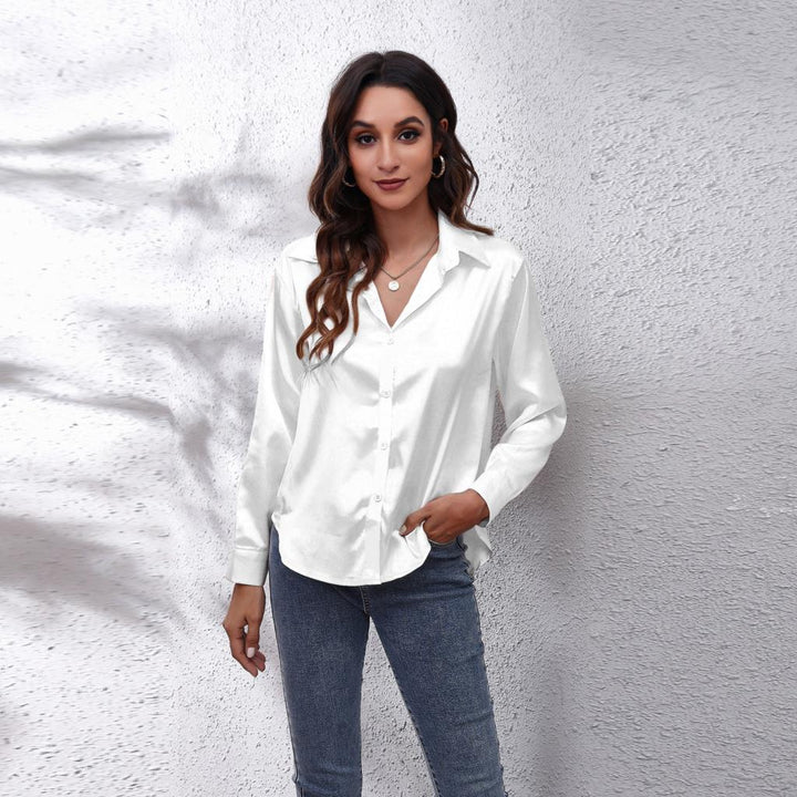Vanessa | Women's Satin Summer Blouse