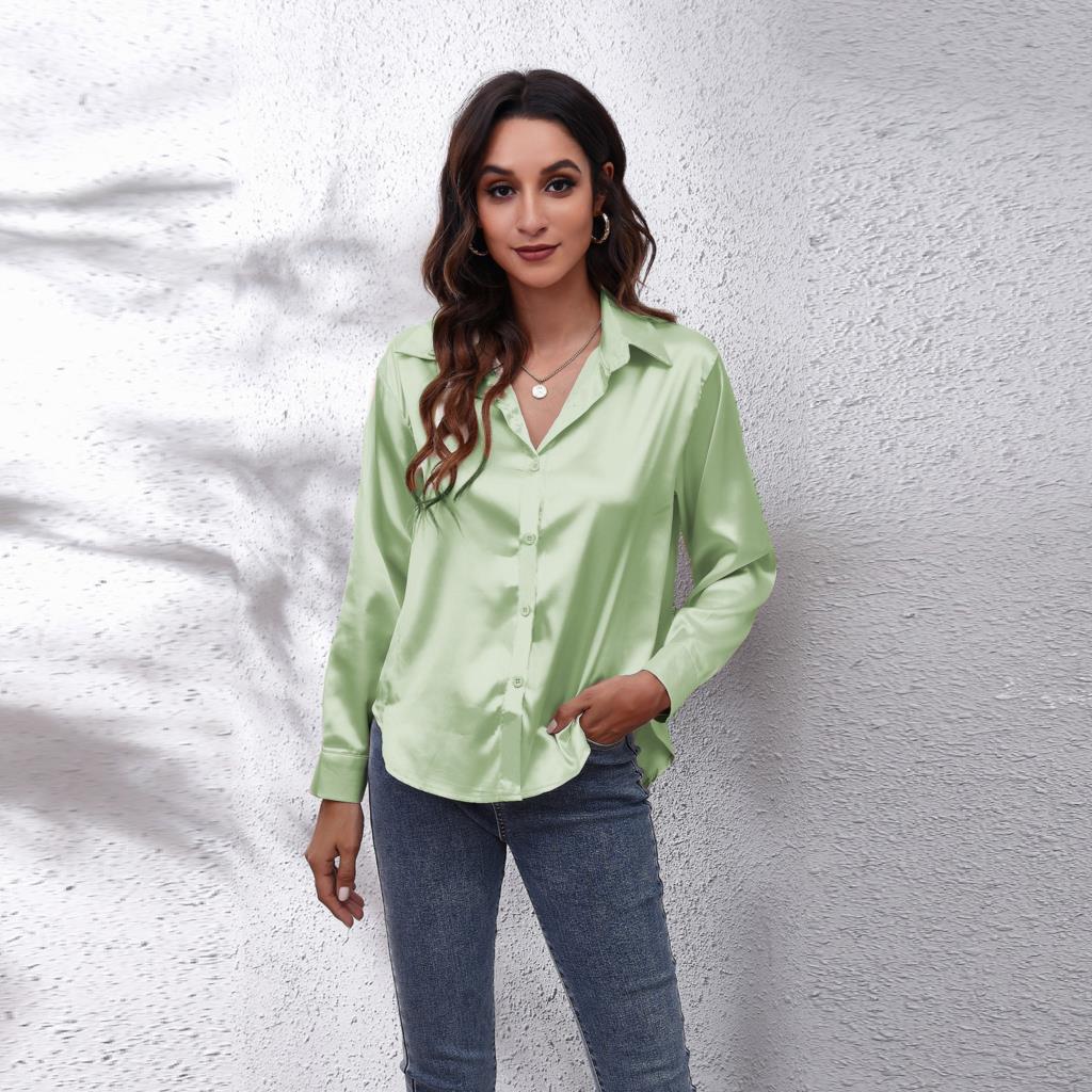 Vanessa | Women's Satin Summer Blouse