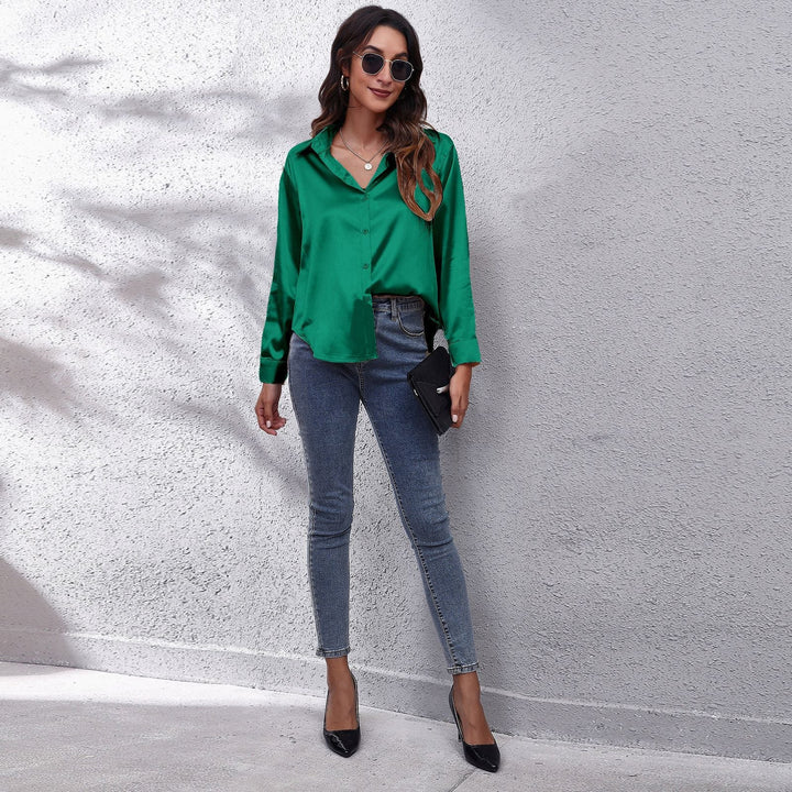 Vanessa | Women's Satin Summer Blouse